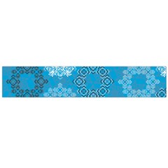 Flower Star Blue Sky Plaid White Froz Snow Flano Scarf (large) by Alisyart