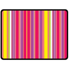 Stripes Colorful Background Double Sided Fleece Blanket (large)  by Simbadda