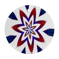 Fractal Flower Ornament (round) by Simbadda