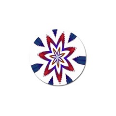 Fractal Flower Golf Ball Marker (4 Pack) by Simbadda