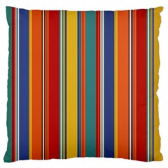 Stripes Background Colorful Standard Flano Cushion Case (one Side) by Simbadda