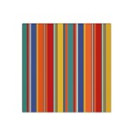 Stripes Background Colorful Satin Bandana Scarf Front