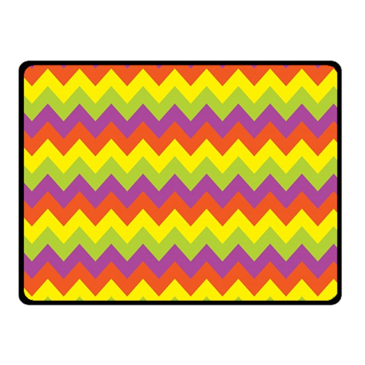 Colorful Zigzag Stripes Background Fleece Blanket (Small)