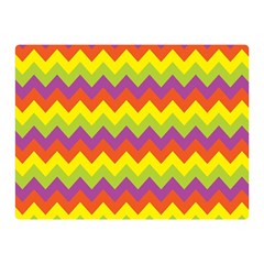 Colorful Zigzag Stripes Background Double Sided Flano Blanket (mini)  by Simbadda