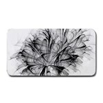 Fractal Black Flower Medium Bar Mats 16 x8.5  Bar Mat