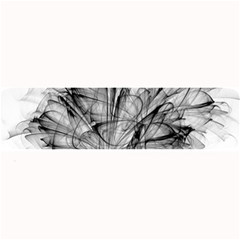 Fractal Black Flower Large Bar Mats by Simbadda