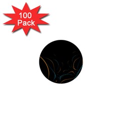 Fractal Lines 1  Mini Buttons (100 Pack) 