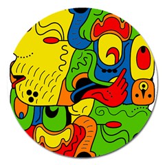 Mexico Magnet 5  (round) by Valentinaart