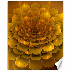 Yellow Flower Canvas 11  X 14   by Simbadda