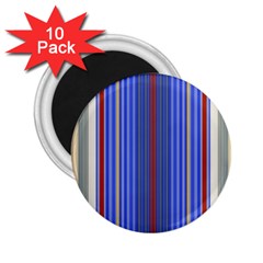 Colorful Stripes 2.25  Magnets (10 pack) 