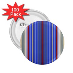 Colorful Stripes 2 25  Buttons (100 Pack)  by Simbadda