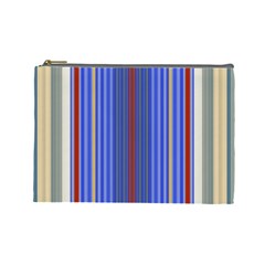 Colorful Stripes Cosmetic Bag (large)  by Simbadda