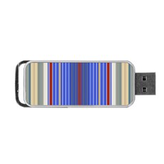 Colorful Stripes Portable USB Flash (One Side)