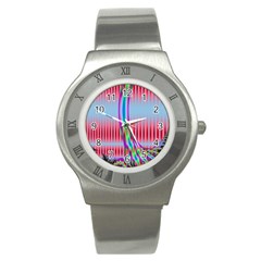 Fractal Tree Stainless Steel Watch