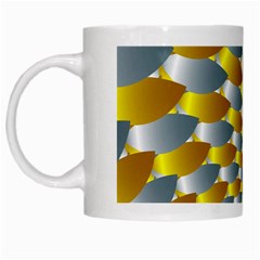 Fractal Spiral White Mugs by Simbadda