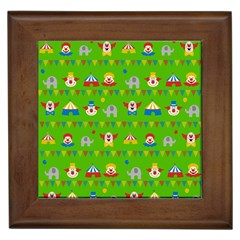 Circus Framed Tiles by Valentinaart