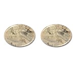 Vintage newspaper  Cufflinks (Oval) Front(Pair)