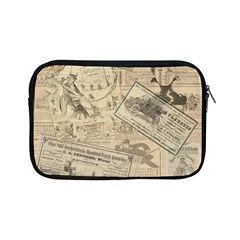 Vintage Newspaper  Apple Ipad Mini Zipper Cases by Valentinaart