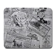 Vintage Newspaper  Large Mousepads by Valentinaart