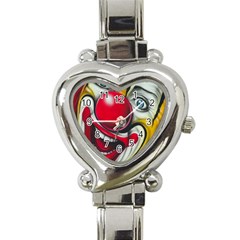 Clown Heart Italian Charm Watch