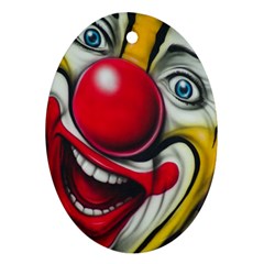 Clown Oval Ornament (Two Sides)