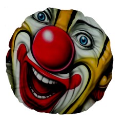 Clown Large 18  Premium Flano Round Cushions