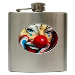 Clown Hip Flask (6 Oz) by Valentinaart