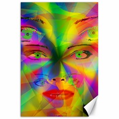 Rainbow Girl Canvas 20  X 30   by Valentinaart