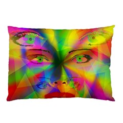 Rainbow Girl Pillow Case by Valentinaart