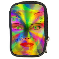 Rainbow Girl Compact Camera Cases by Valentinaart