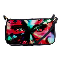 Abstract Girl Shoulder Clutch Bags by Valentinaart