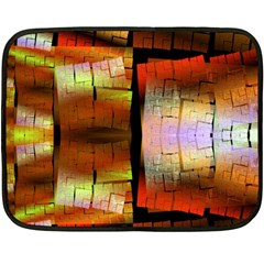 Fractal Tiles Double Sided Fleece Blanket (mini)  by Simbadda
