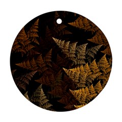 Fractal Fern Ornament (round) by Simbadda