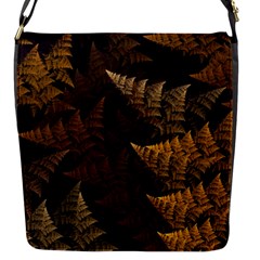 Fractal Fern Flap Messenger Bag (s) by Simbadda