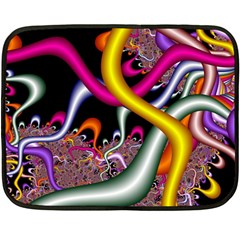 Fractal Roots Double Sided Fleece Blanket (mini) 