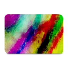 Abstract Colorful Paint Splats Plate Mats by Simbadda