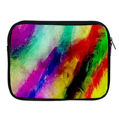 Abstract Colorful Paint Splats Apple Ipad 2/3/4 Zipper Cases by Simbadda