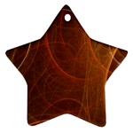 Fractal Color Lines Ornament (Star) Front