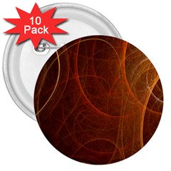 Fractal Color Lines 3  Buttons (10 Pack)  by Simbadda