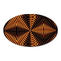 Fractal Patterns Oval Magnet