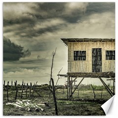 Traditional Cane House At Guayas District Ecuador Canvas 16  X 16   by dflcprints