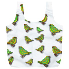 Birds Full Print Recycle Bags (l)  by Valentinaart