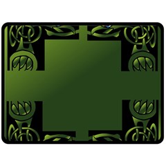 Celtic Corners Fleece Blanket (large)  by Simbadda