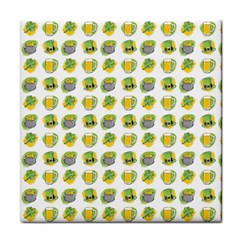 St Patrick s Day Background Symbols Face Towel by Simbadda