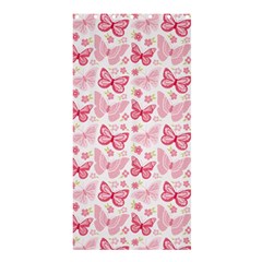 Cute Pink Flowers And Butterflies Pattern  Shower Curtain 36  X 72  (stall)  by TastefulDesigns