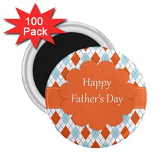 Happy Father Day  2 25  Magnets (100 Pack)  by Simbadda