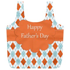 Happy Father Day  Full Print Recycle Bags (l)  by Simbadda