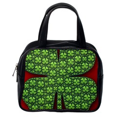 Shamrock Irish Ireland Clover Day Classic Handbags (one Side) by Simbadda