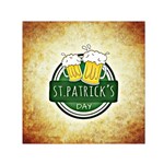 Irish St Patrick S Day Ireland Beer Small Satin Scarf (Square) Front