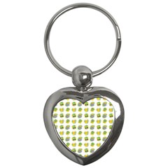 St Patrick S Day Background Symbols Key Chains (heart)  by Simbadda